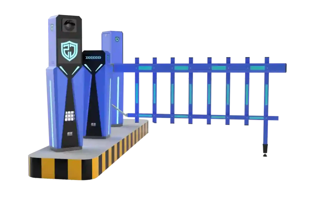 ANPR Fence Barrier Gate, Single-Lane, One-In-One-Out Automatic License Plate Recognition Parking Barrier for Vehicle Access Control by ZhanJiang