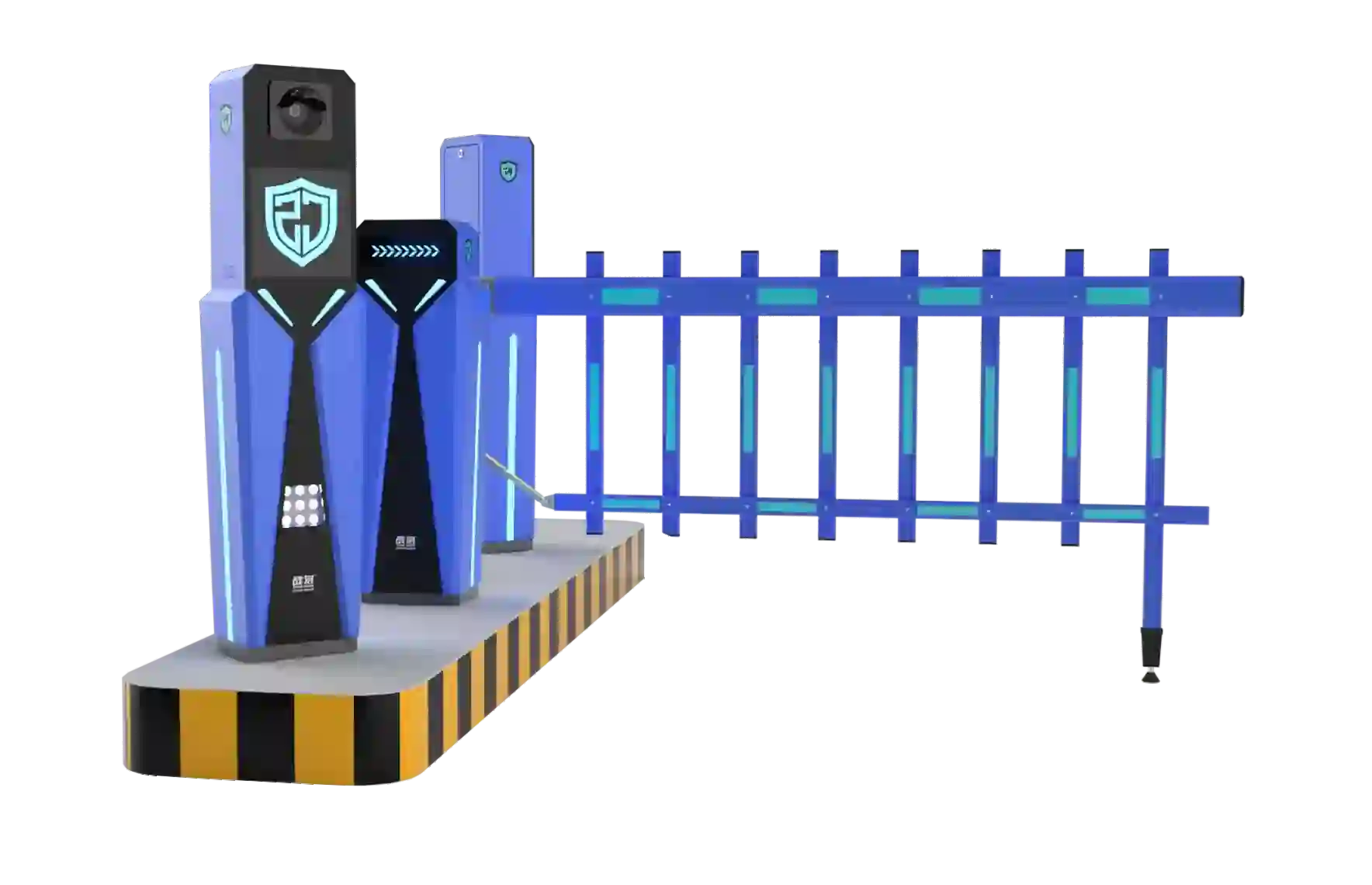 ANPR Fence Barrier Gate, Single-Lane, One-In-One-Out Automatic License Plate Recognition Parking Barrier for Vehicle Access Control by ZhanJiang