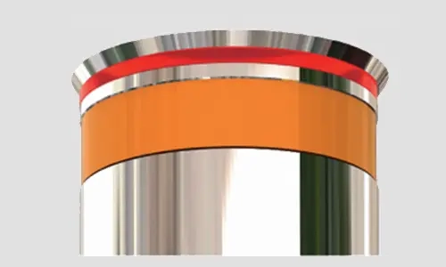 Shade type LEShade type LED warning light for automatic rising bollard safety