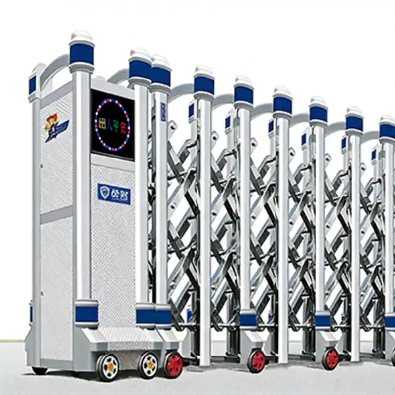 Tor Scissor Fence Retractable Gate – Durable steel scissor-style security barrier, retractable design for flexible access control, ideal for industrial and commercial entrances