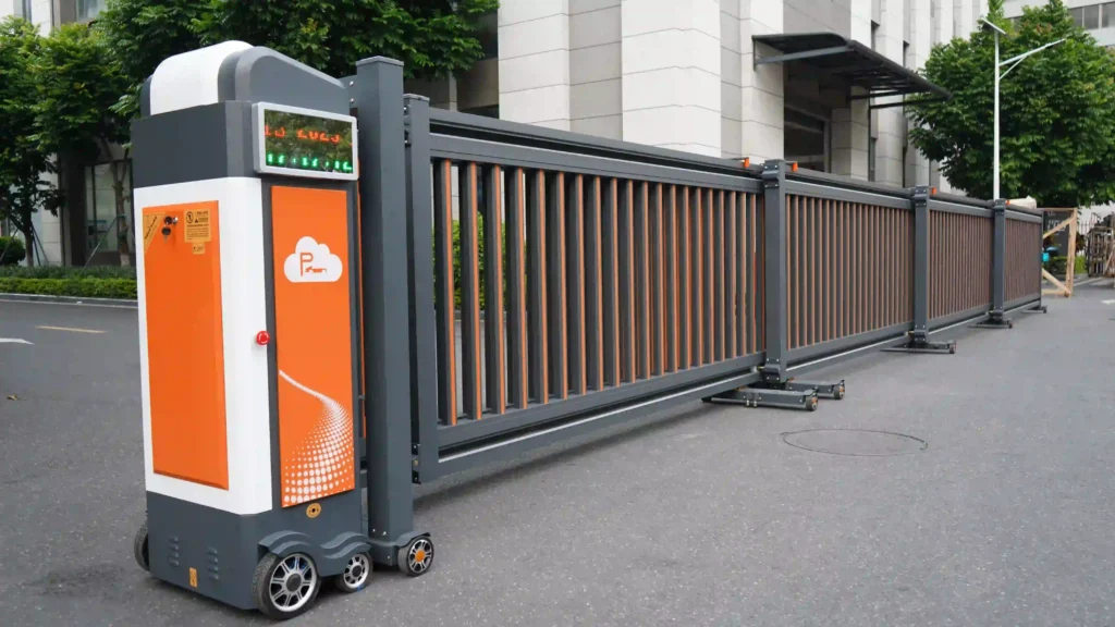 Fence telescopic-sliding gate by ZhanJiang – durable, space-saving security barrier with smooth telescopic operation, ideal for industrial and commercial perimeter protection.