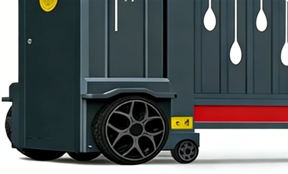 Heavy-duty solid cast aluminum rubber wheel for industrial automatic retractable gates