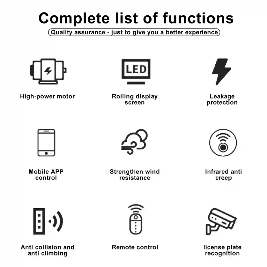 telescopic sliding gate function