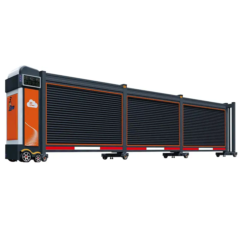 telescopic sliding gate louver