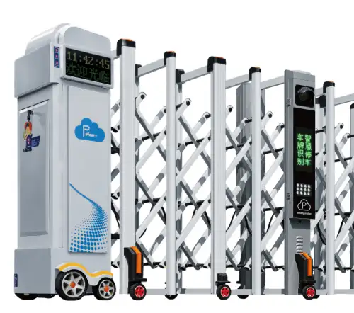 Automatic Retractable Gate Integrated with ANPR LPR Camera