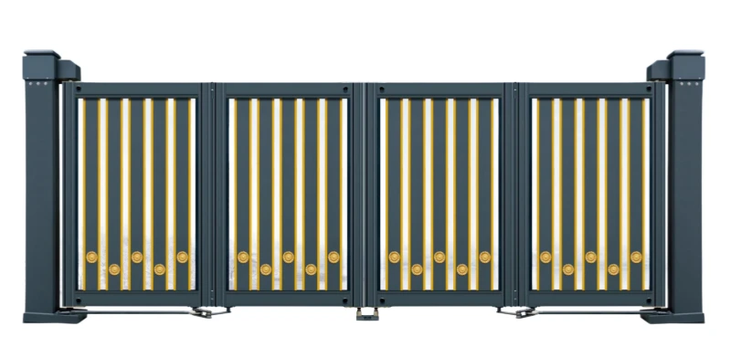 Bi-Folding Gate, Heavy Duty Aluminum Alloy Folding Security Gate
