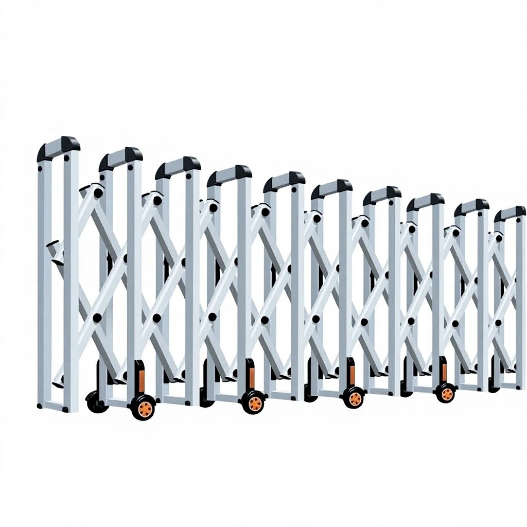 Aluminum alloy traffic barricade crowd control safety barrier for construction site & public event