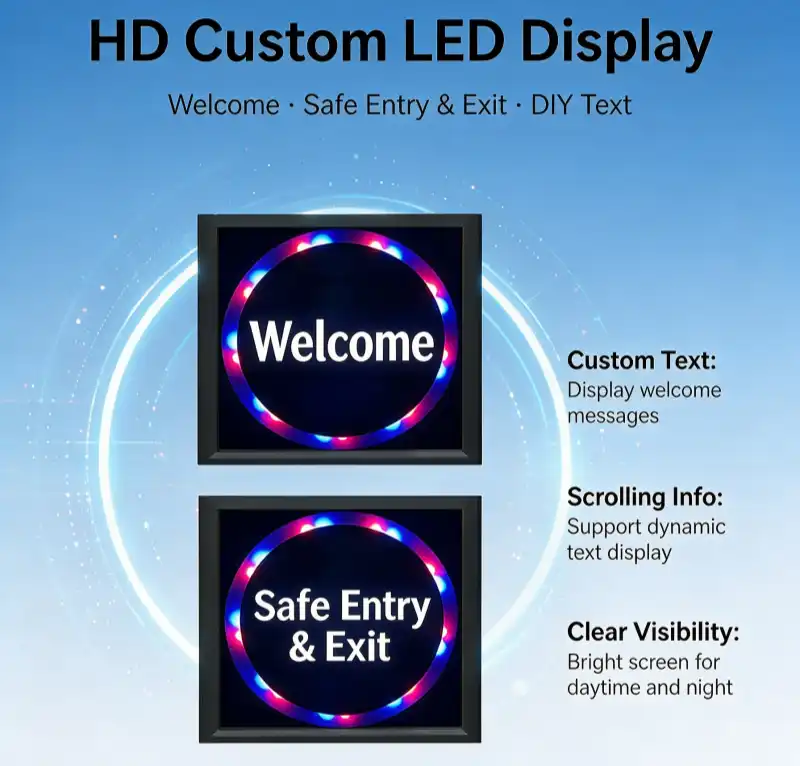 ZJ535 retractable gate outdoor driveway LED display screen