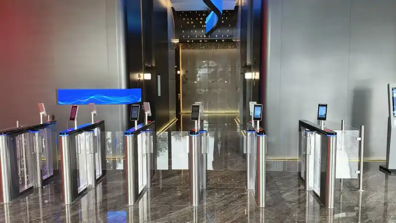 speed‑gate‑turnstile‑office‑lobby‑face‑recognition‑project‑case